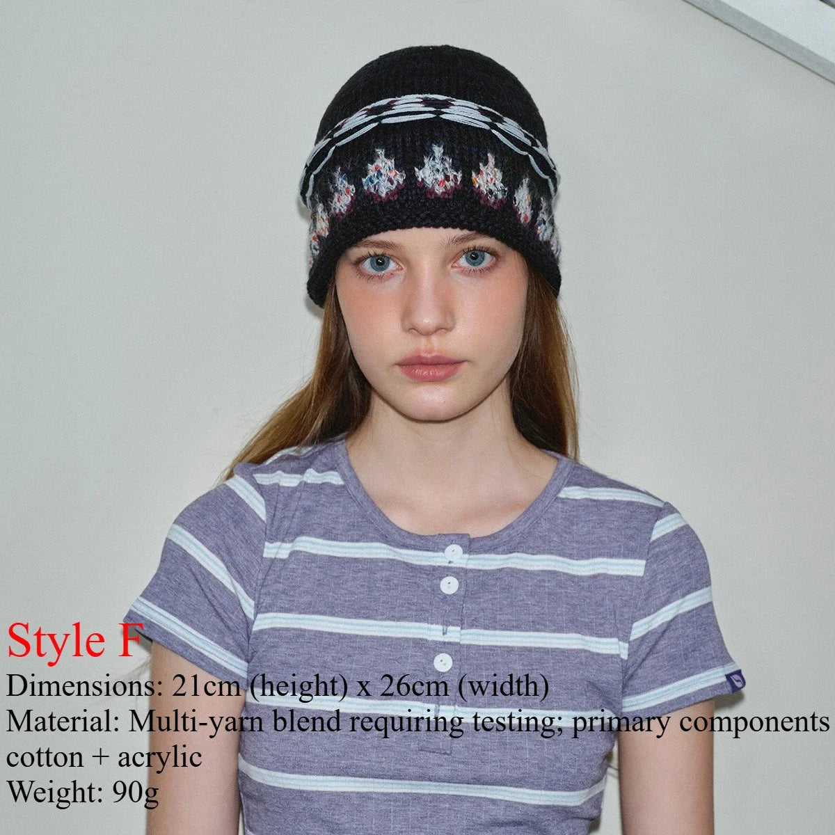 INS Real Fur Wool Winter Hats for Women Sun Animals Cartoon Warm Knit Thick Beanie Cap Solid Cover Head Sombreros De Mujer 