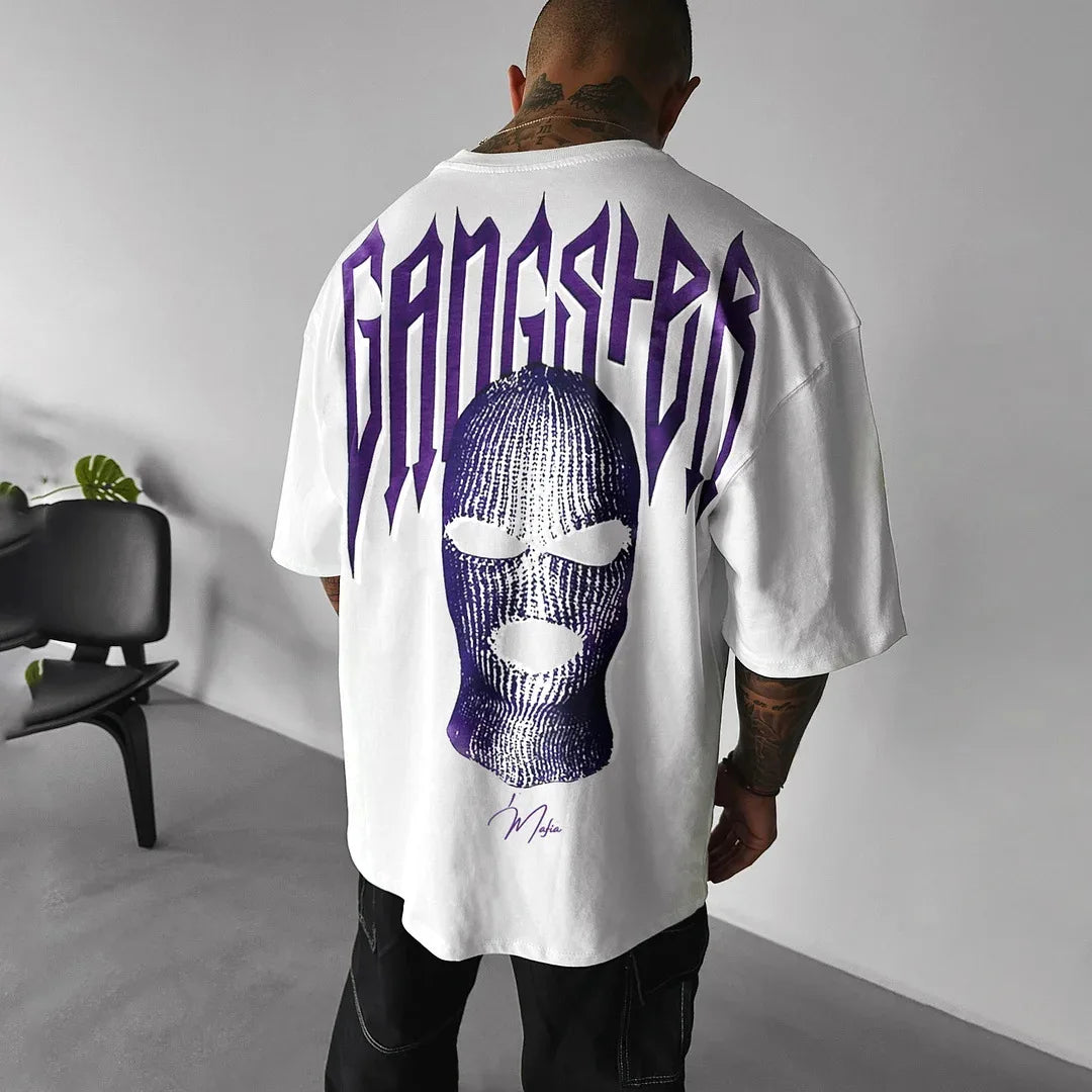 👕 Masked Persona Oversized Harajuku T-Shirt FitiqueFit