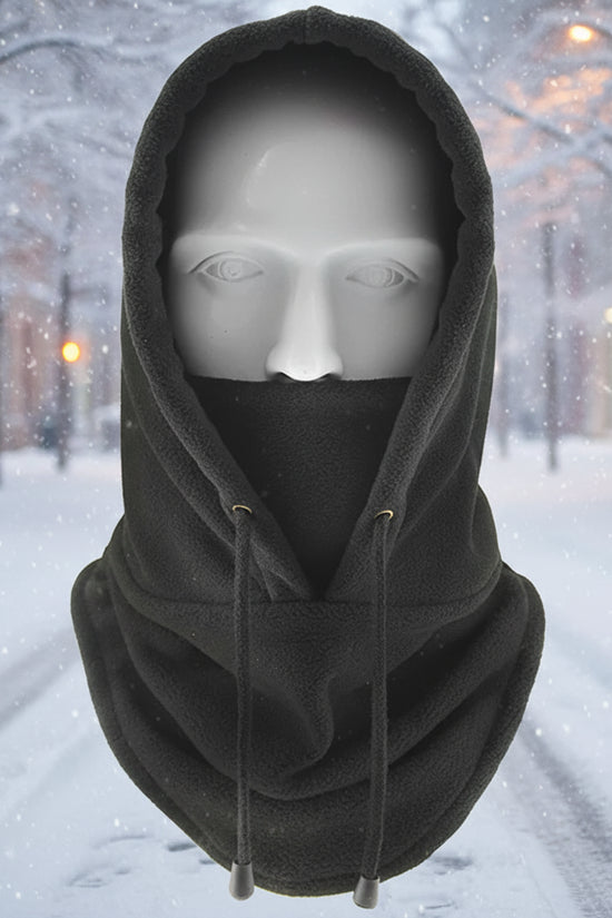 Winter Thermal Neck Warmer Outdoor Fleece Balaclava Scarf Skiing Face Mask Snood Hood Hat Windproof Keep Warm Cycling Cap New FitiqueFit