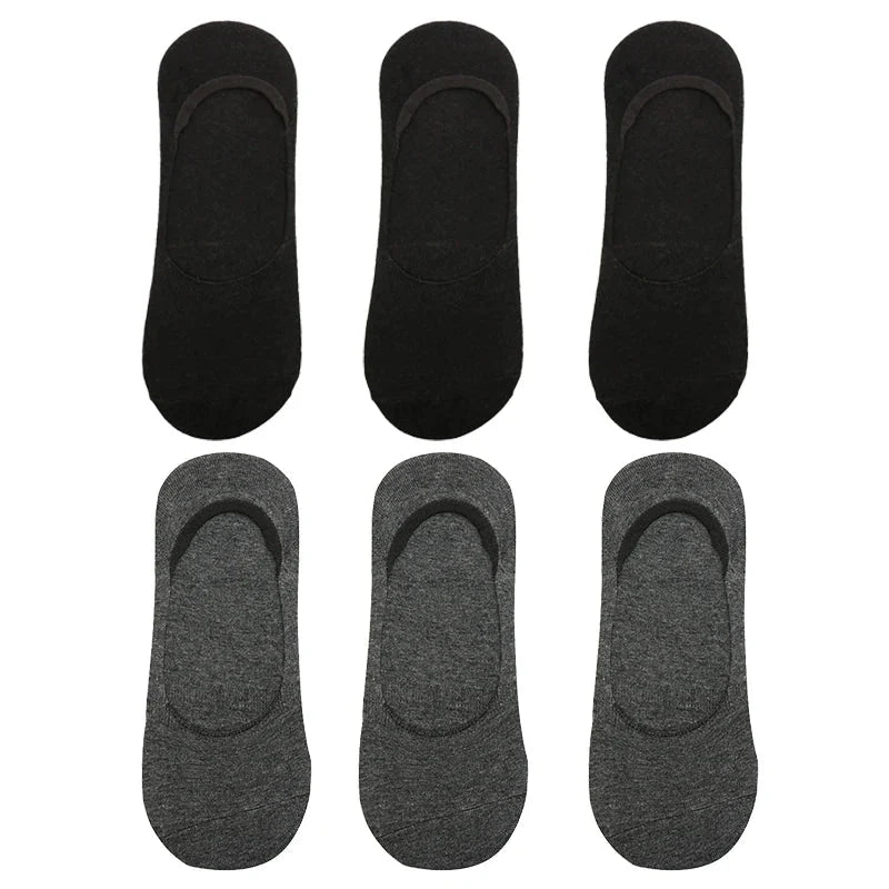 6-Pack Bamboo Invisible Low-Cut Socks | Breathable Boat Socks 