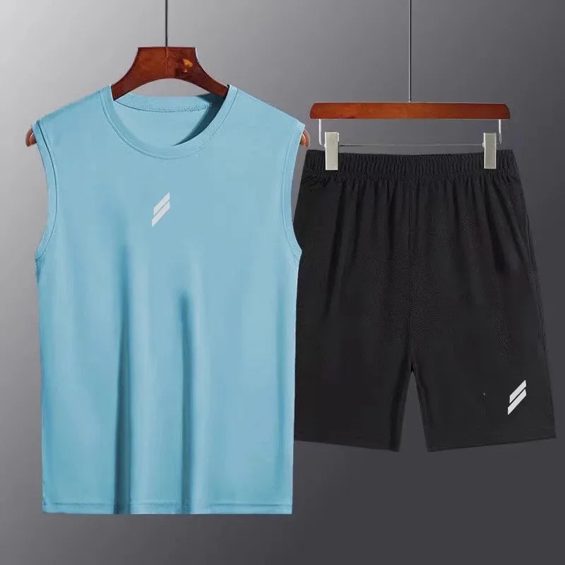 🏃‍♂️ Men's Summer Mesh Quick-Dry Fitness Set FitiqueFit