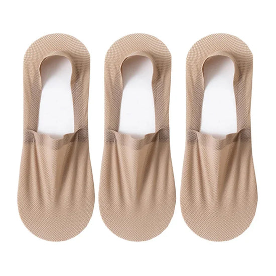 3-Pack Invisible Boat Socks – Breathable Low-Cut Socks 