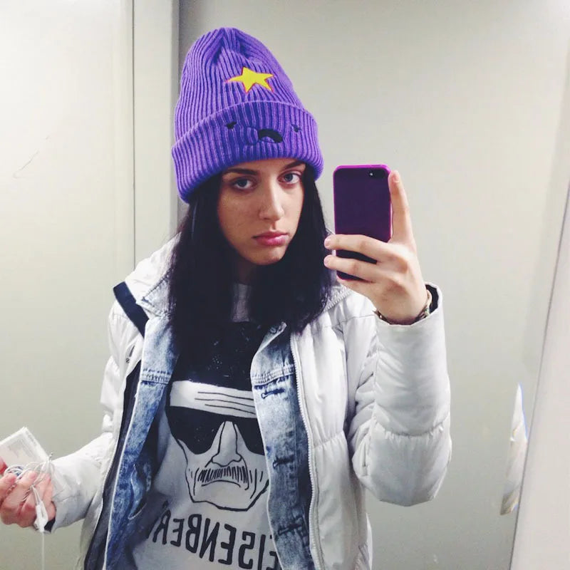 Versatile woolen hat, men's and women's pullover hat, embroidered woolen hat, winter ear protection acrylic knitted hat 