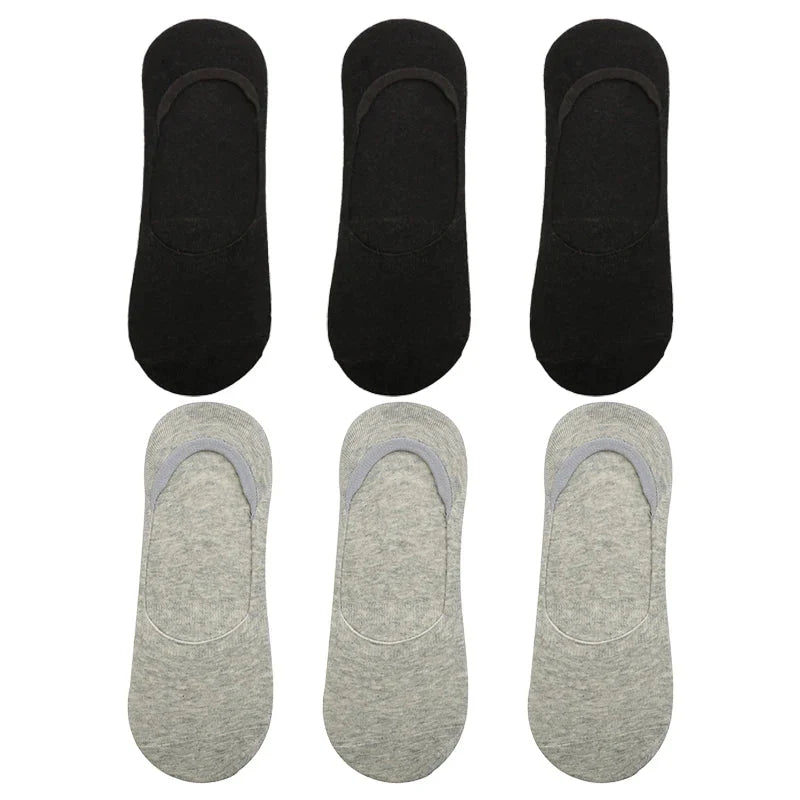 6-Pack Bamboo Invisible Low-Cut Socks | Breathable Boat Socks 