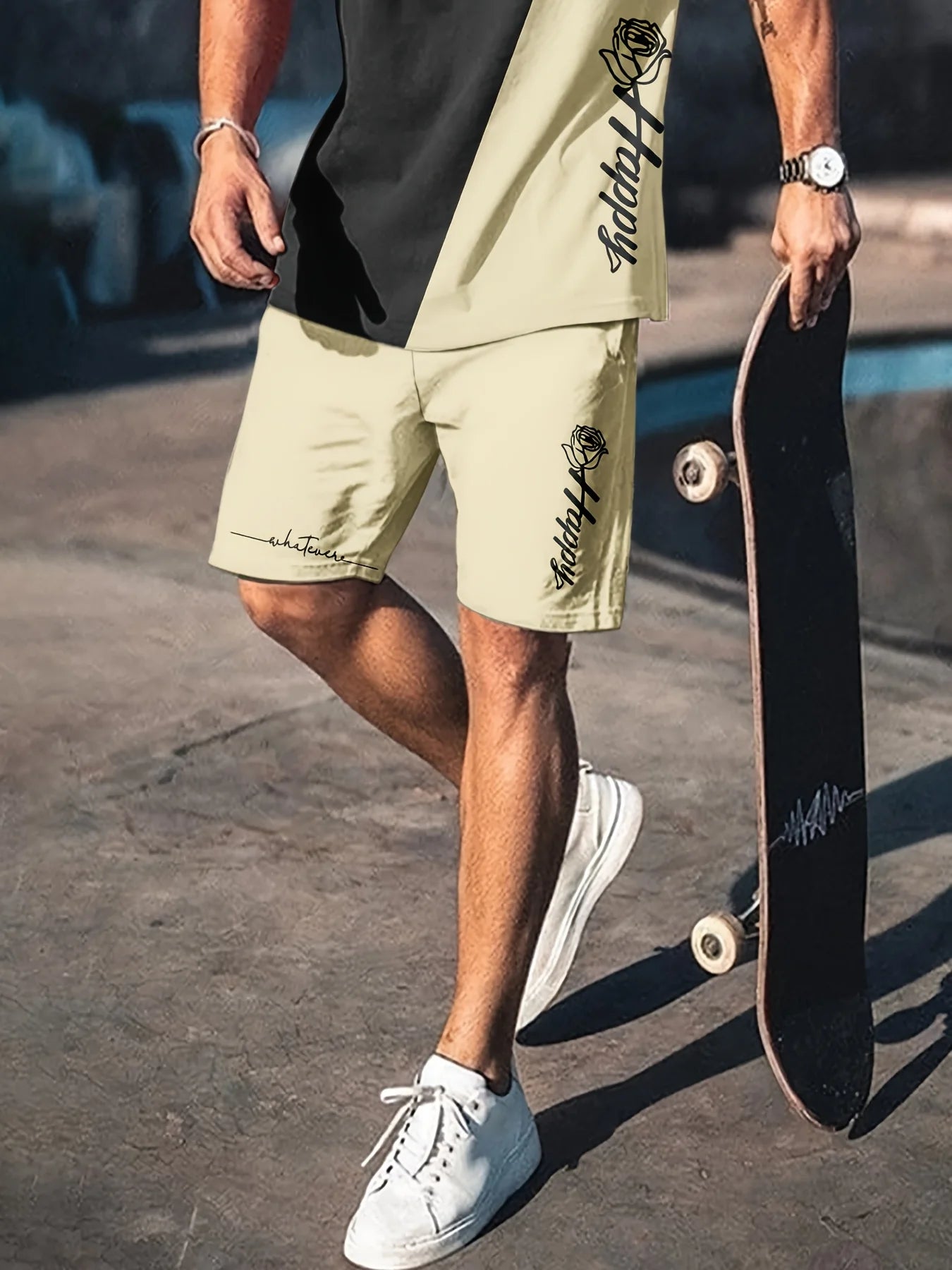 Summer Men's 3D Printed Urban Streetwear 2-Piece Set FitiqueFit