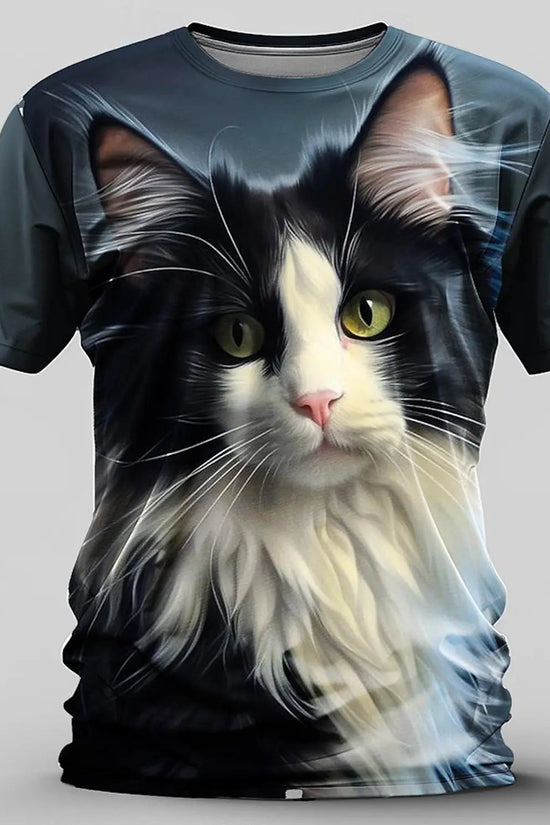 🦁  3D Animal Print Funny T-Shirt – Bold Summer Streetwear FitiqueFit