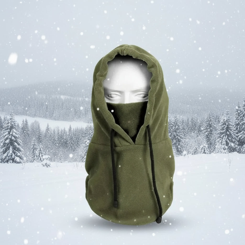 Winter Thermal Neck Warmer Outdoor Fleece Balaclava Scarf Skiing Face Mask Snood Hood Hat Windproof Keep Warm Cycling Cap New FitiqueFit