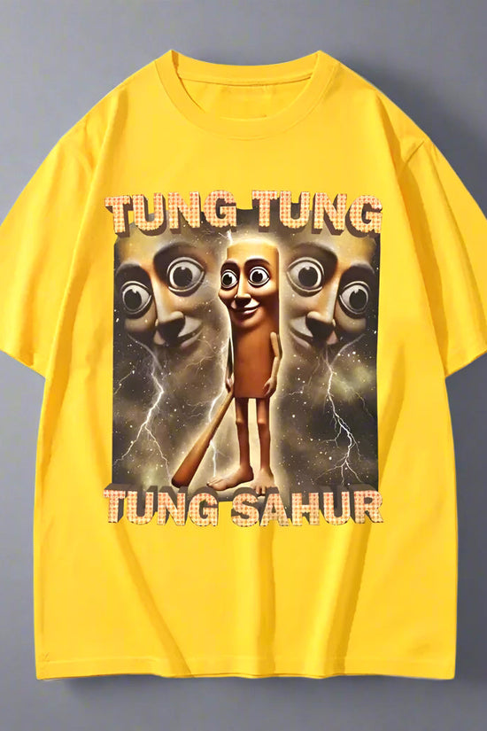 Tung Tung Tung Sahur Meme T-Shirt FitiqueFit