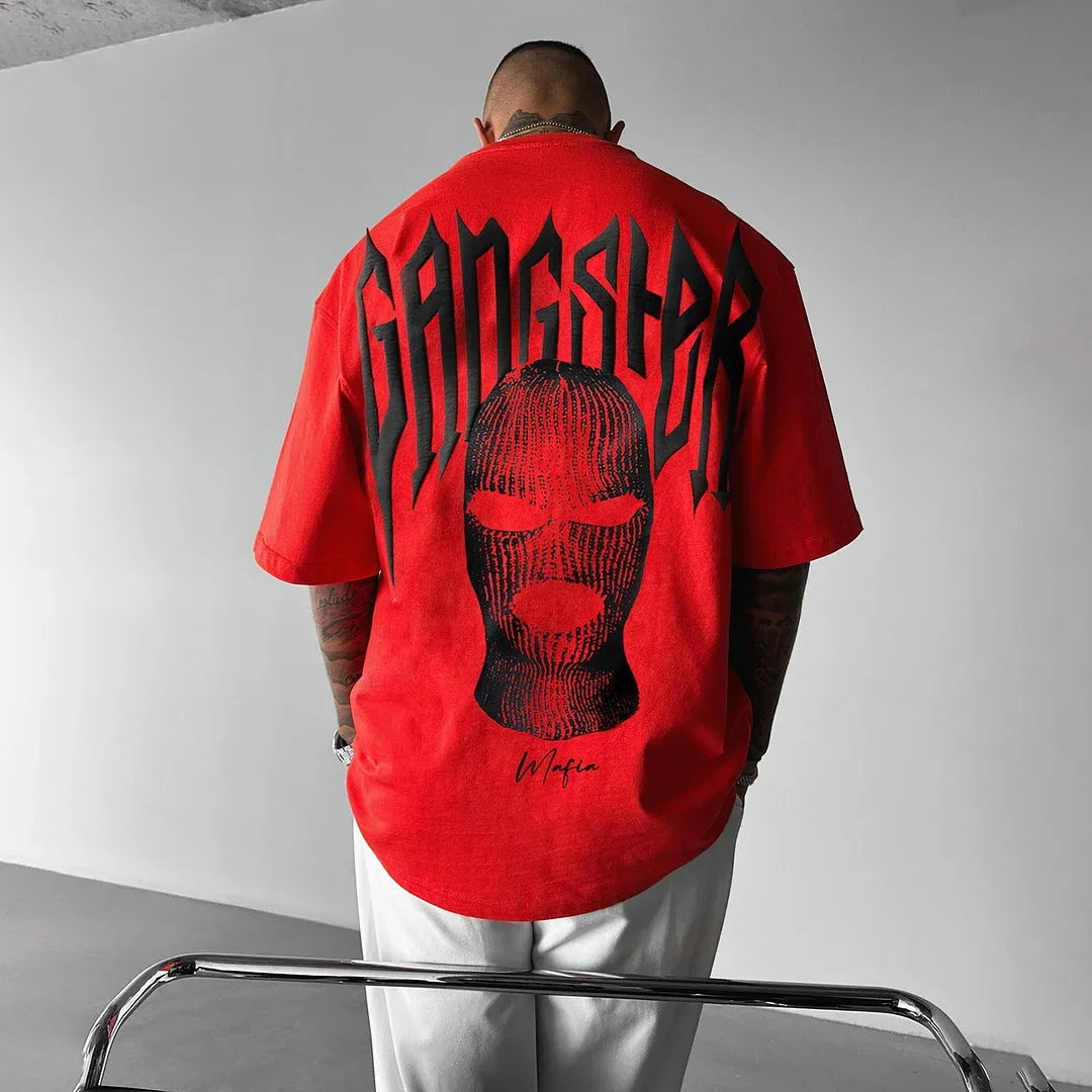 👕 Masked Persona Oversized Harajuku T-Shirt FitiqueFit