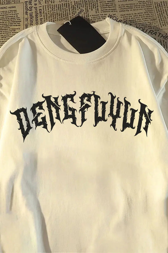 💀 Pure Cotton Retro Skull Print T-Shirt FitiqueFit