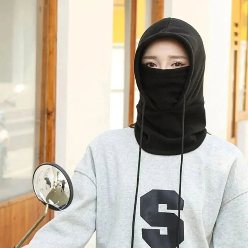 Winter Thermal Neck Warmer Outdoor Fleece Balaclava Scarf Skiing Face Mask Snood Hood Hat Windproof Keep Warm Cycling Cap New FitiqueFit