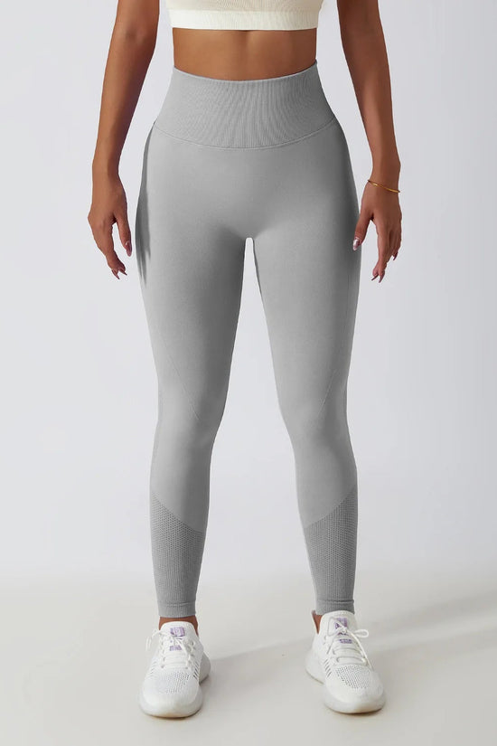 Seamless Ribbed Yoga Leggings – Tummy Control Fit FitiqueFit