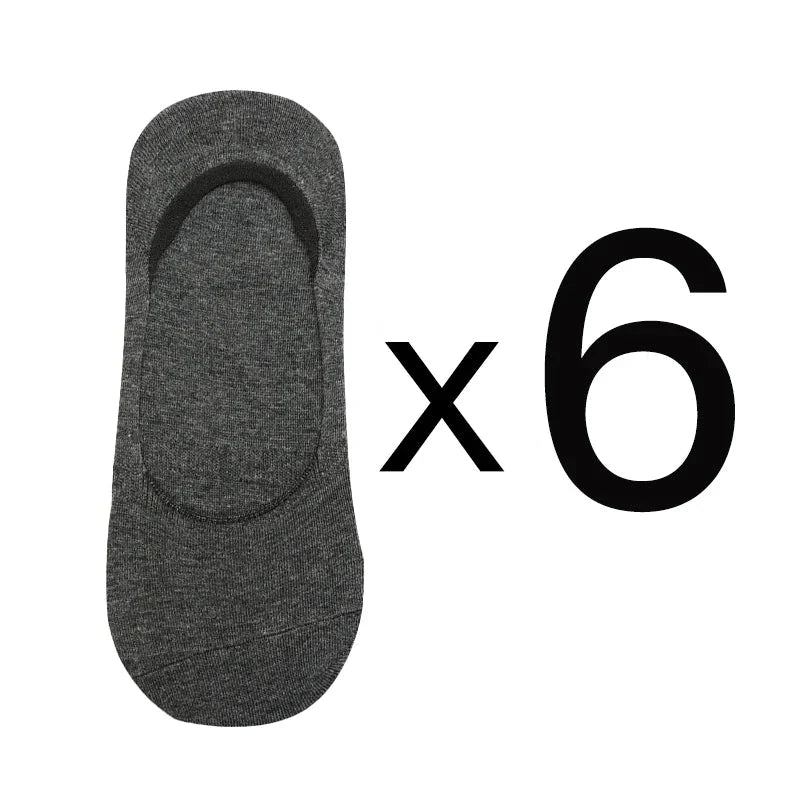 6-Pack Bamboo Invisible Low-Cut Socks | Breathable Boat Socks 