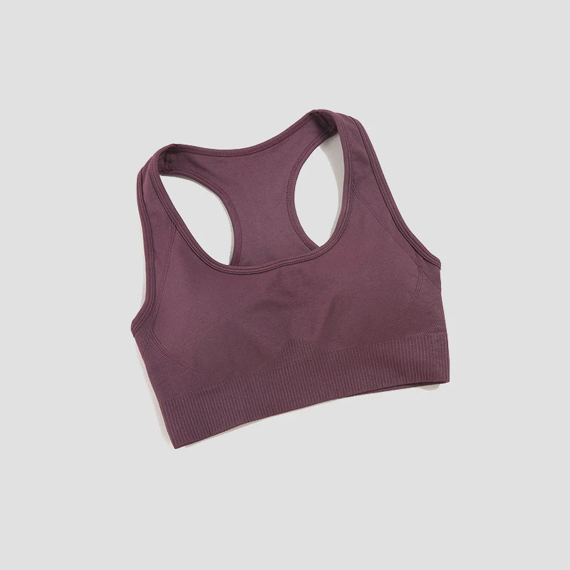 WAREBALL Tank Top Women Female Gym Yoga Bra Padded Sports Bra Removable Workout Push Up Crop Top Fitness Bra Athletic Sportswear FitiqueFit
