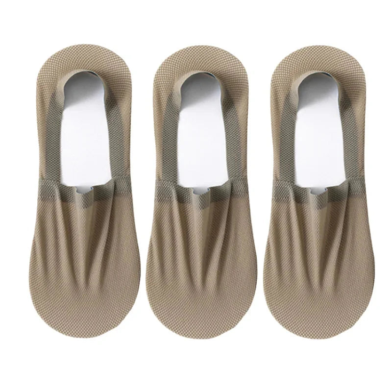 3-Pack Invisible Boat Socks – Breathable Low-Cut Socks 