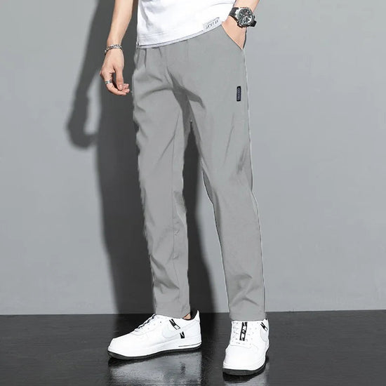 Men's Casual Pants Stretch Slim Fit Elastic Waist Jogger Korean Classic Blue Black Gray Male Brand Trousers Plus Size 4XL 5XL 