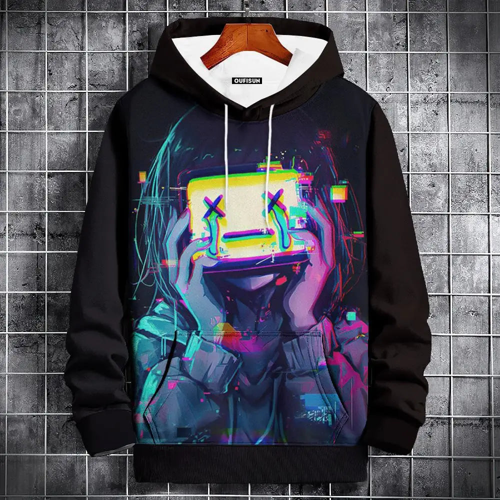🧥 Oversized Anime Graphic Hoodie FitiqueFit