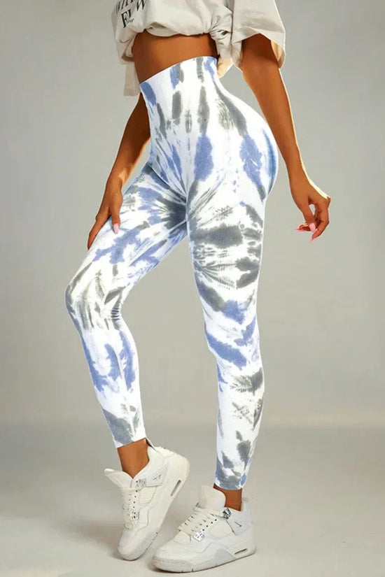 🧘‍♀️ Tie-Dye Seamless High-Waist Scrunch Butt Leggings FitiqueFit