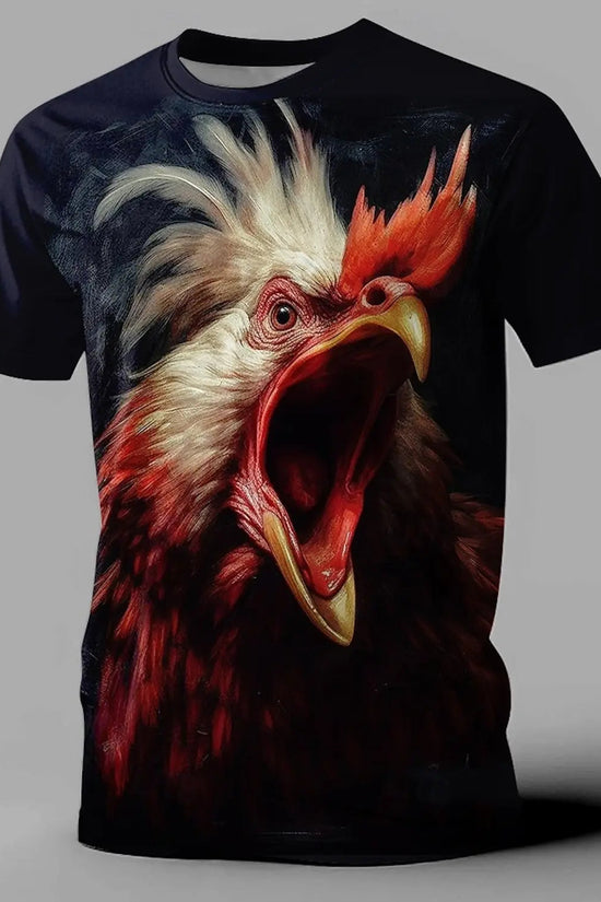 🦁  3D Animal Print Funny T-Shirt – Bold Summer Streetwear FitiqueFit