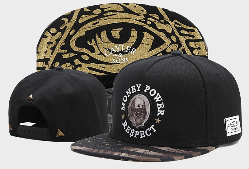 Skull Hand Snapback Hat – Flat Bill Adjustable Baseball Cap FitiqueFit