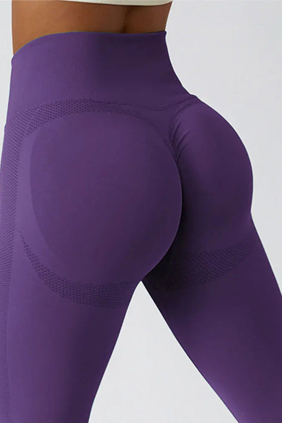 Seamless Ribbed Yoga Leggings – Tummy Control Fit FitiqueFit