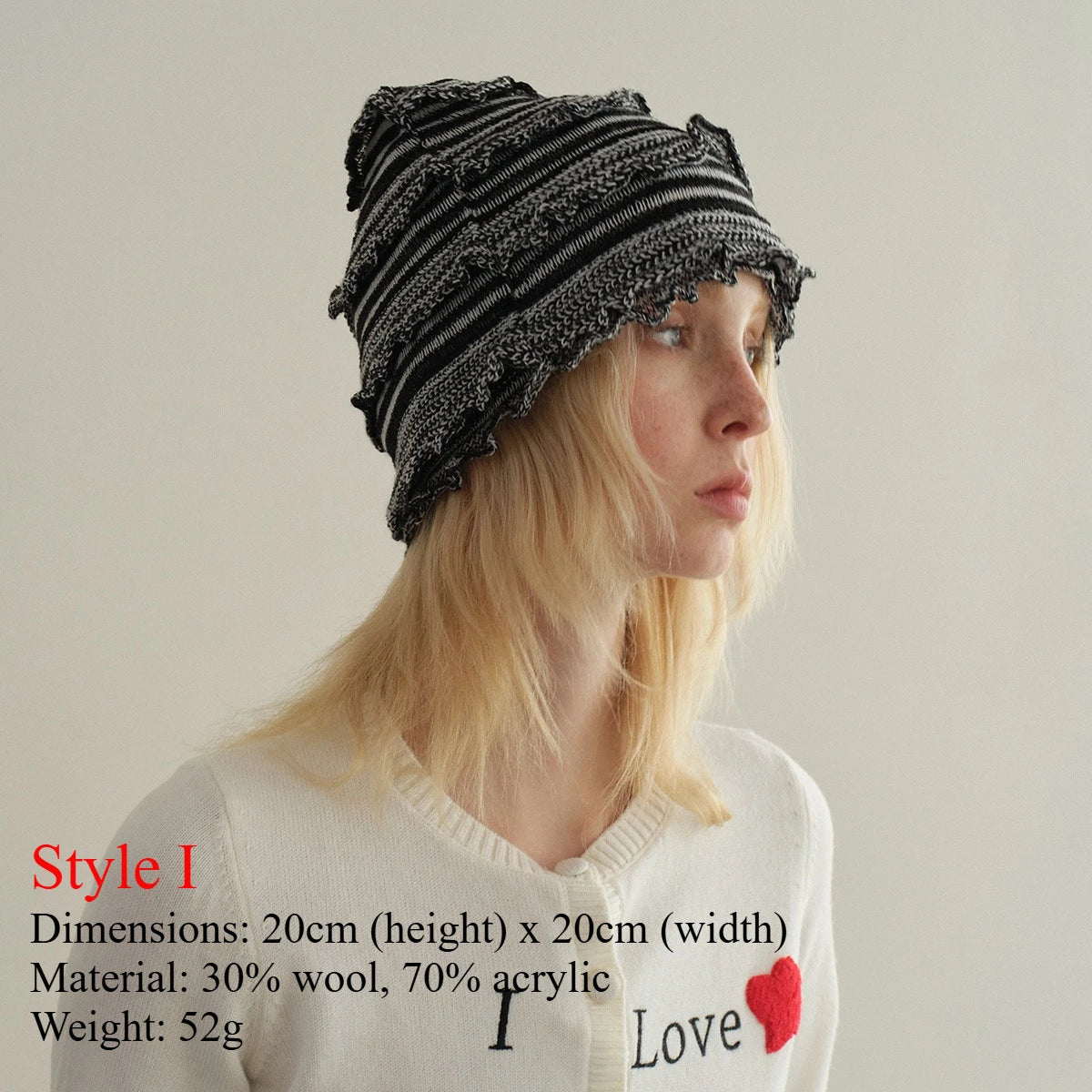 INS Real Fur Wool Winter Hats for Women Sun Animals Cartoon Warm Knit Thick Beanie Cap Solid Cover Head Sombreros De Mujer 