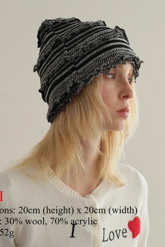INS Real Fur Wool Winter Hats for Women Sun Animals Cartoon Warm Knit Thick Beanie Cap Solid Cover Head Sombreros De Mujer 