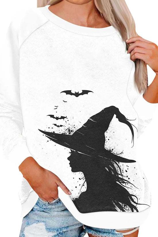 🎃 Vintage Pumpkin Print Long Sleeve T-Shirt – Harajuku Halloween Graphic Tee FitiqueFit