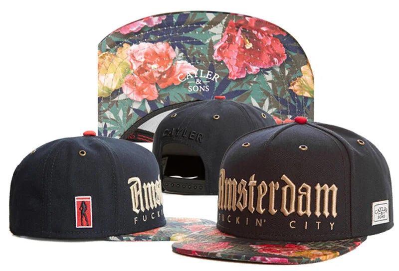 Skull Hand Snapback Hat – Flat Bill Adjustable Baseball Cap FitiqueFit