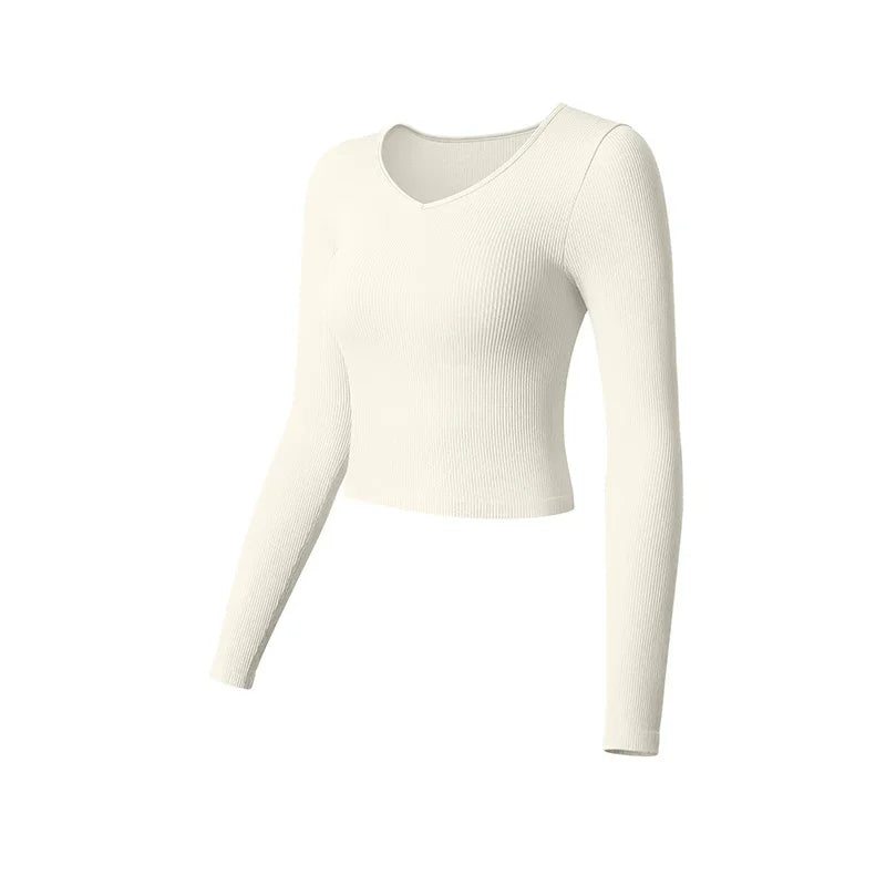 SculptFit Long Sleeve Yoga Crop Top FitiqueFit