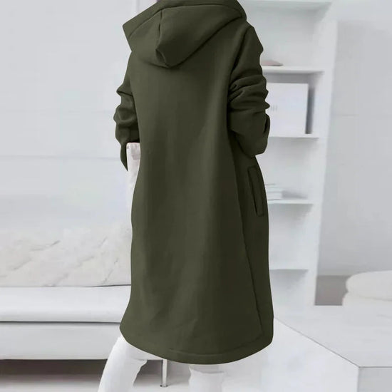 Oversized Women Loose Zip Sweatshirts Casual Female Hoody Tie Collar Zip Up Pocket Baggy Streetwear Hooded Coats JYFS-JY7755 