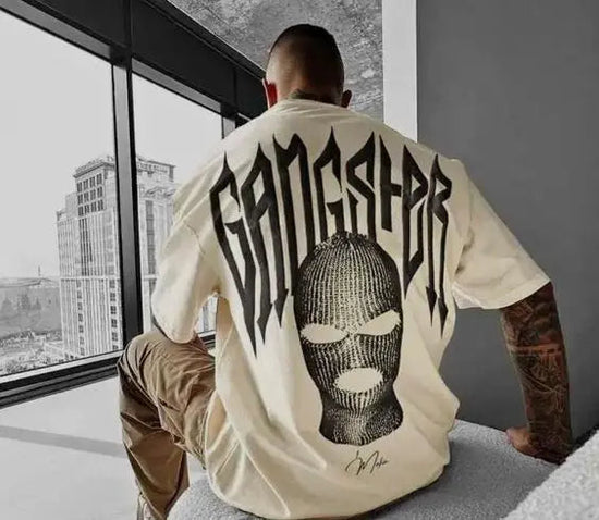 👕 Masked Persona Oversized Harajuku T-Shirt FitiqueFit