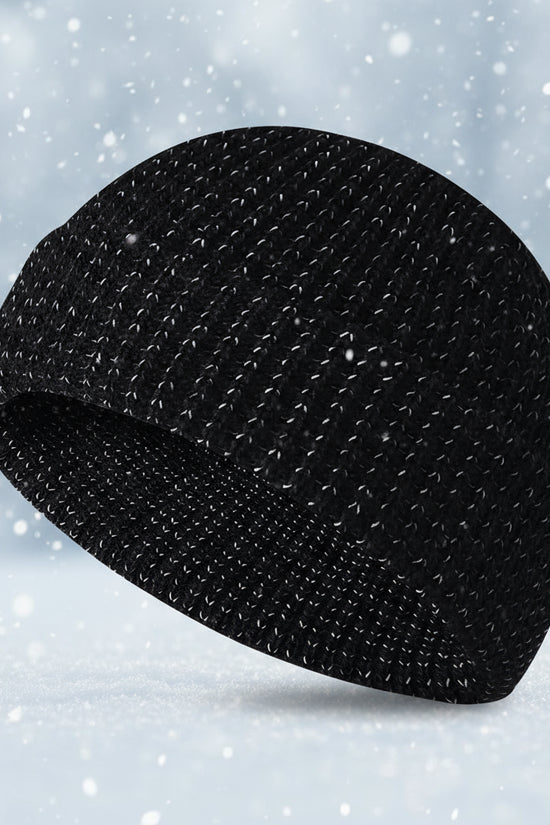 Unisex Winter Reflective Beanies High Visibility Noctilucent Reflective Knit Hat Glow In Dark for Winter Night Walks FitiqueFit