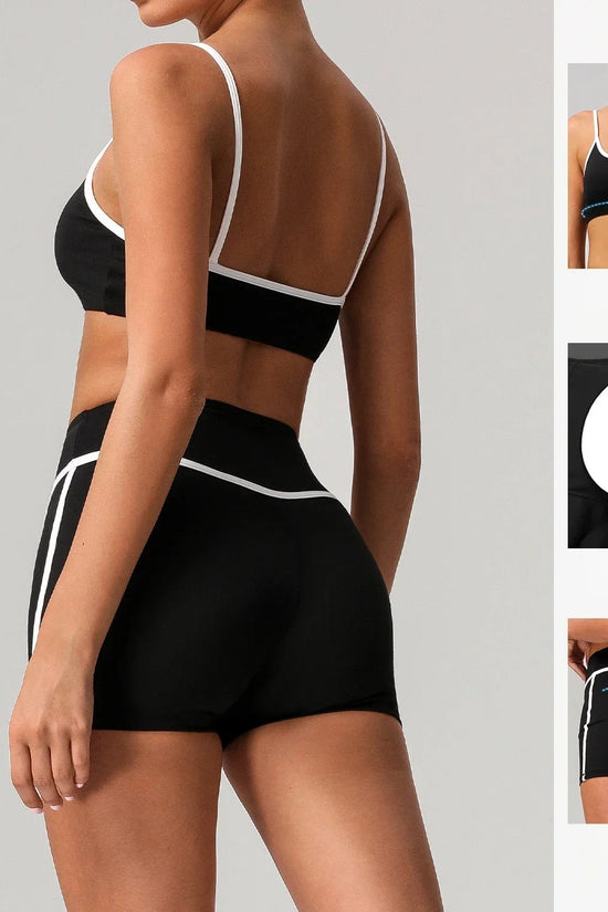 🖤 Seamless Yoga Set – High Waist, Hip-Lifting FitiqueFit