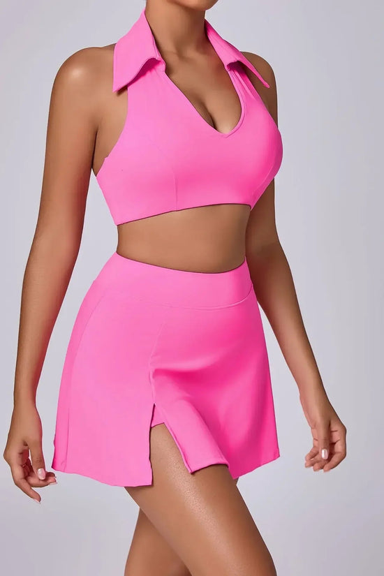 Seamless Tennis Skirt Set – Quick-Dry Workout Outfit FitiqueFit
