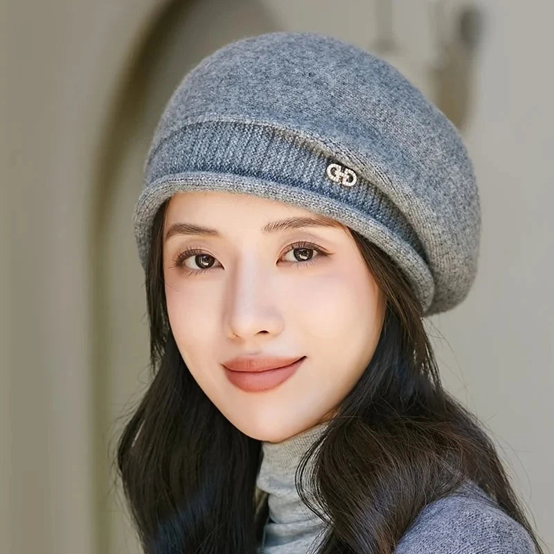 1pc Women's Soft Beanie Hat - Lightweight Stretchy Casual Hat with Jacquard Weave Versatile for Casual Attire Everyday Headwear FitiqueFit