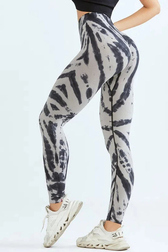 🧘‍♀️ Tie-Dye Seamless High-Waist Scrunch Butt Leggings FitiqueFit