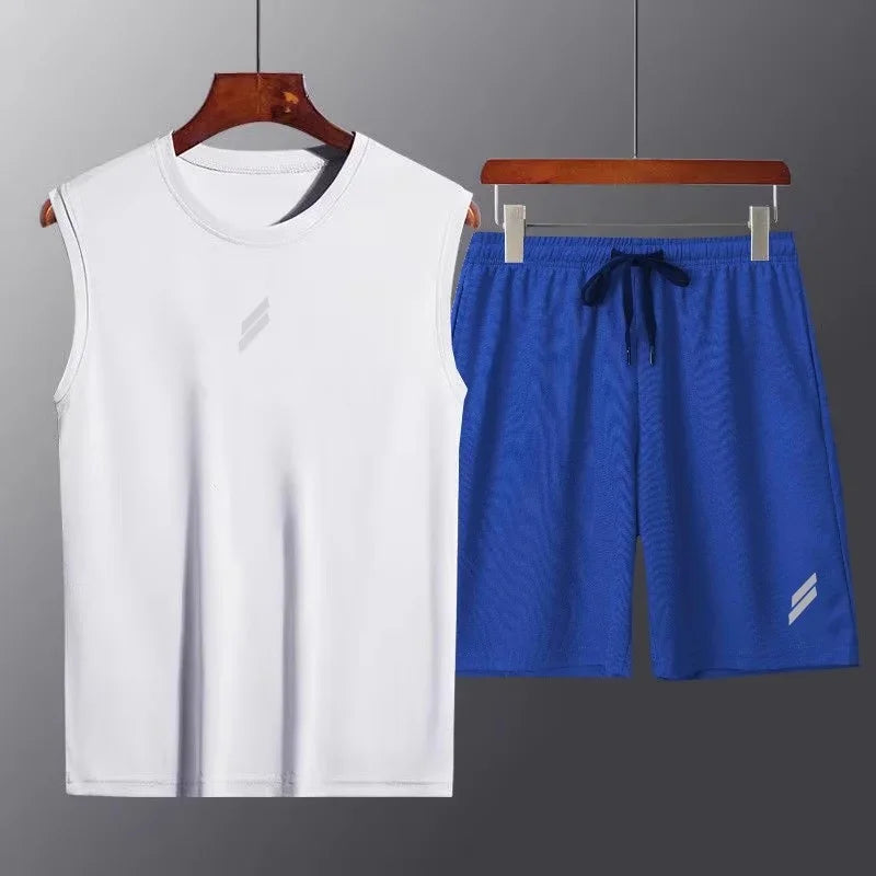 🏃‍♂️ Men's Summer Mesh Quick-Dry Fitness Set FitiqueFit