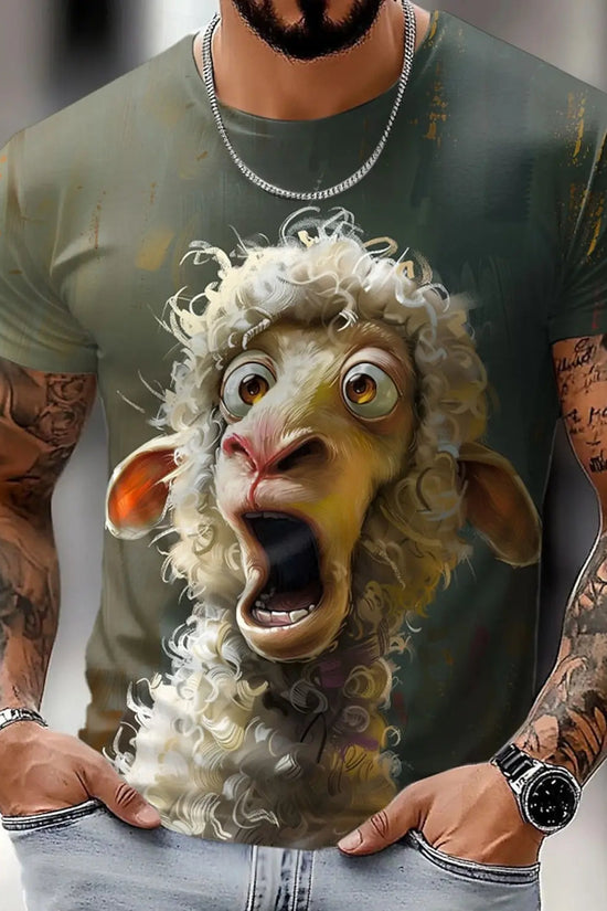 🦁  3D Animal Print Funny T-Shirt – Bold Summer Streetwear FitiqueFit