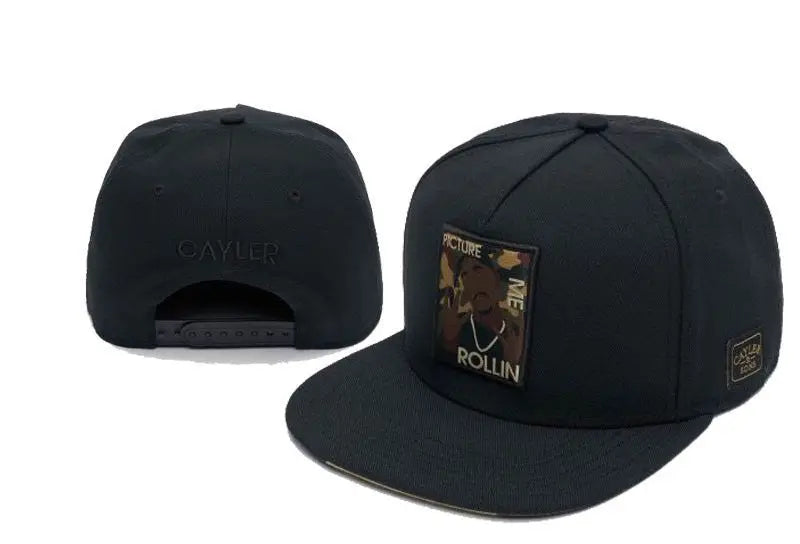Skull Hand Snapback Hat – Flat Bill Adjustable Baseball Cap FitiqueFit
