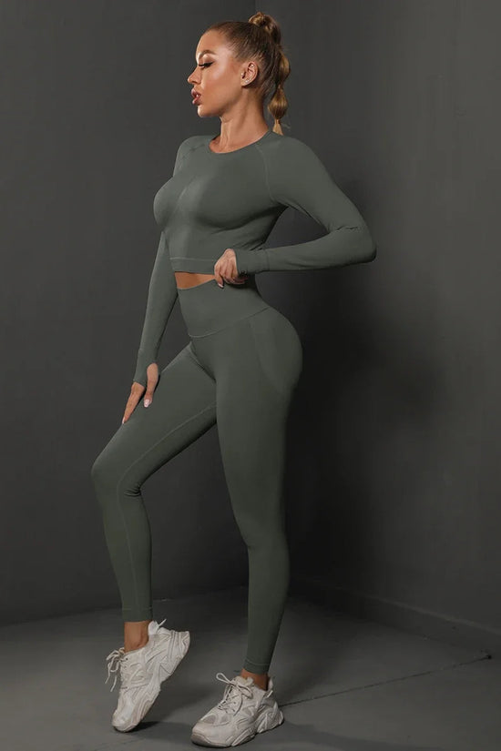 Women's Seamless Long Sleeve Yoga Top FitiqueFit