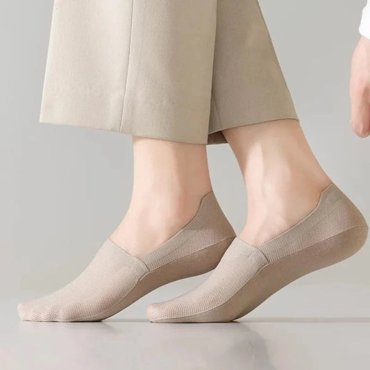 3-Pack Invisible Boat Socks – Breathable Low-Cut Socks 