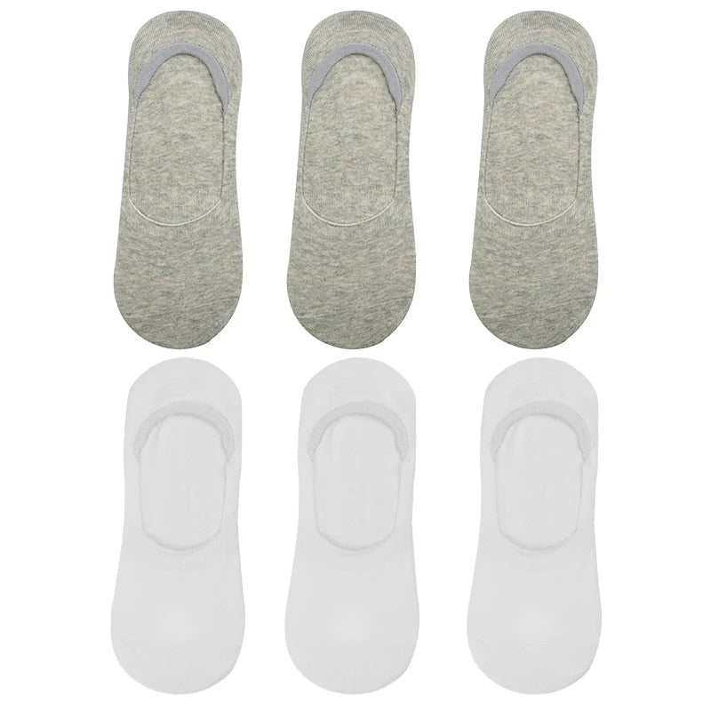 6-Pack Bamboo Invisible Low-Cut Socks | Breathable Boat Socks 
