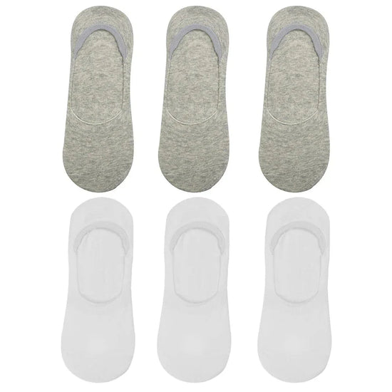 6-Pack Bamboo Invisible Low-Cut Socks | Breathable Boat Socks 
