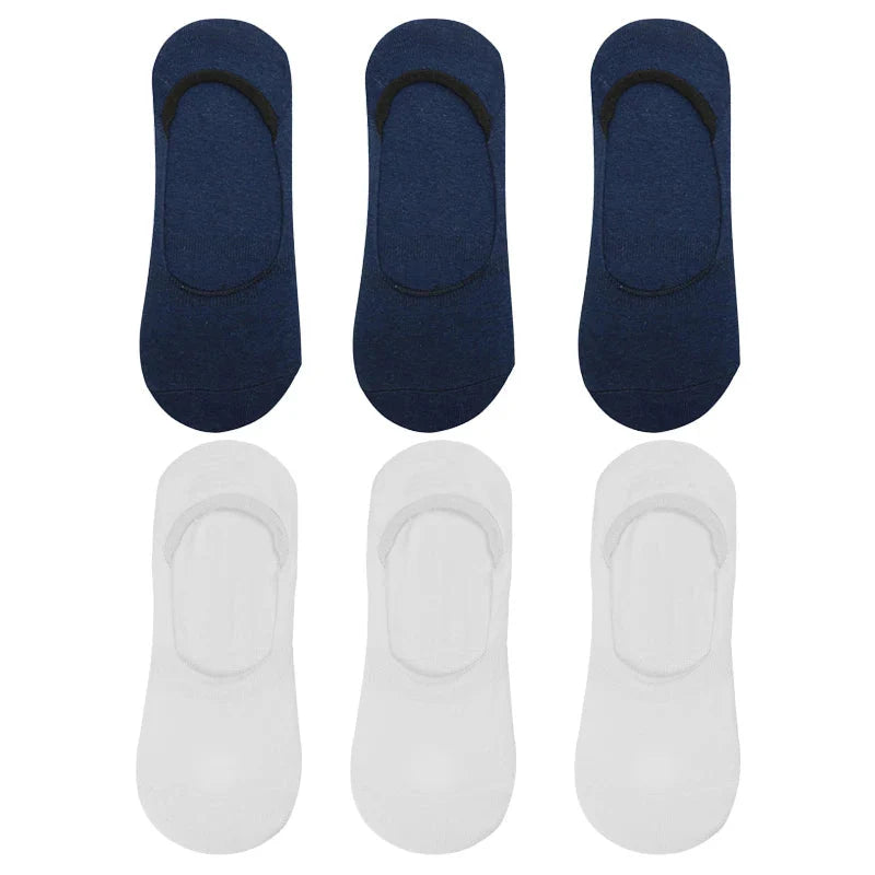 6-Pack Bamboo Invisible Low-Cut Socks | Breathable Boat Socks 
