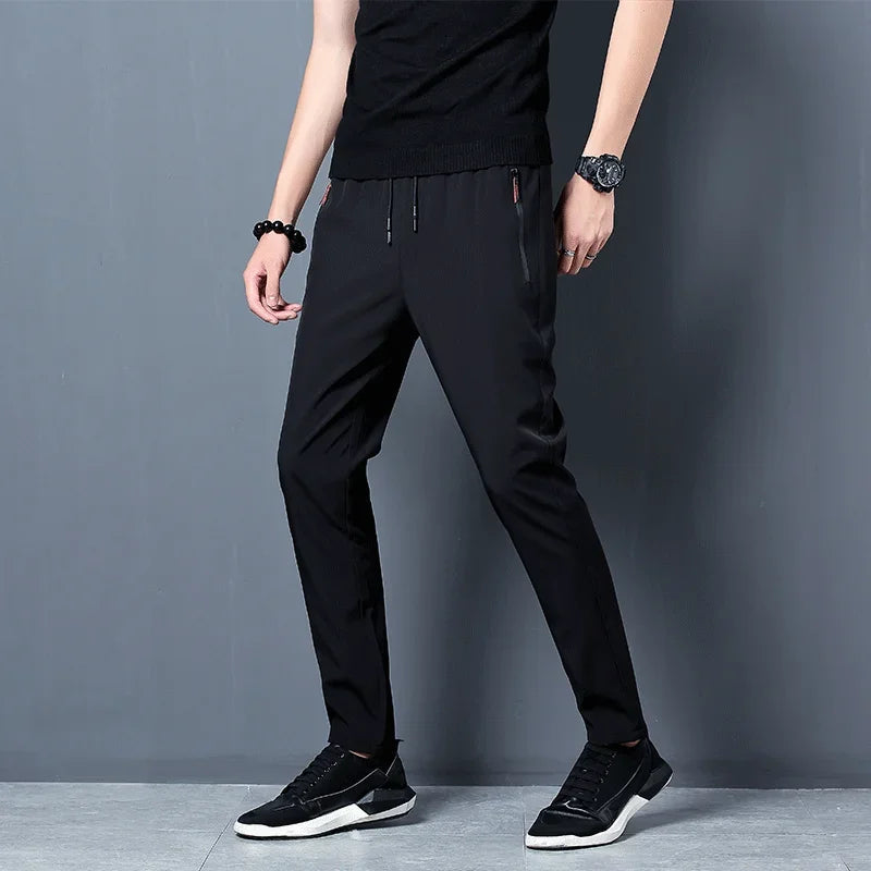 Men's Stretch Slim Fit Cargo Jogger Pants – Elastic Waist FitiqueFit