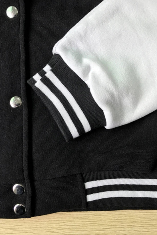 Solid Color Baseball Uniform Female Korean Button Overcoat Hip Hop Oversize Clothing Casual Fashion Fleece Women Jackets 