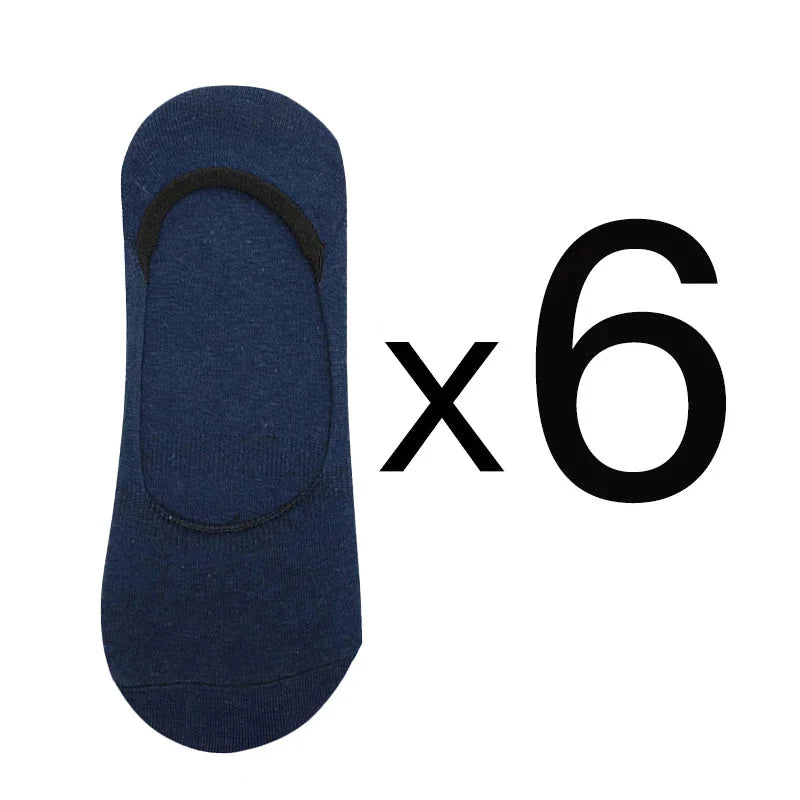 6-Pack Bamboo Invisible Low-Cut Socks | Breathable Boat Socks 
