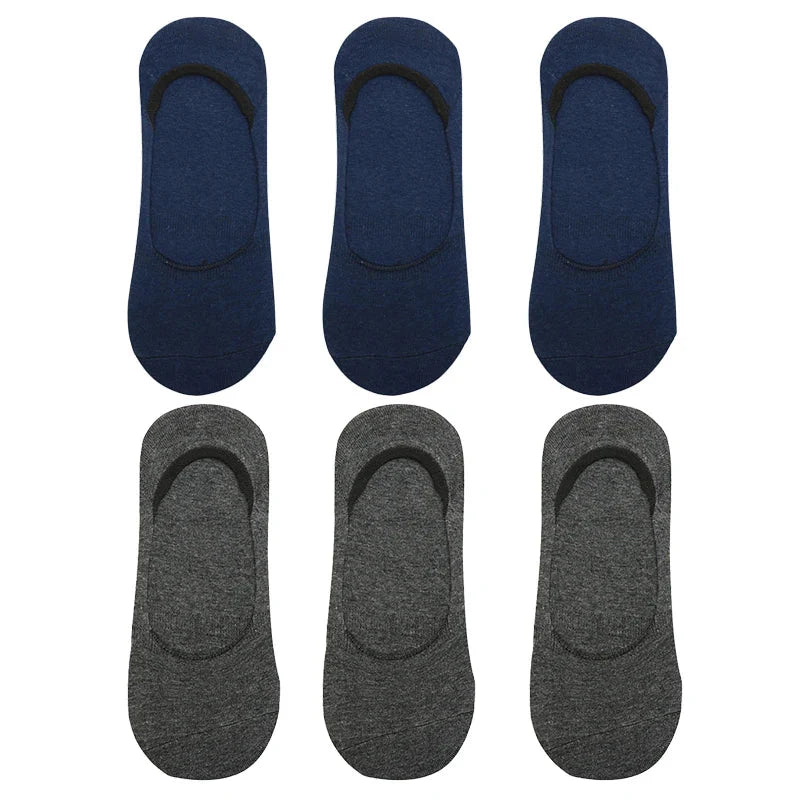 6-Pack Bamboo Invisible Low-Cut Socks | Breathable Boat Socks 