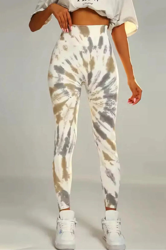🧘‍♀️ Tie-Dye Seamless High-Waist Scrunch Butt Leggings FitiqueFit